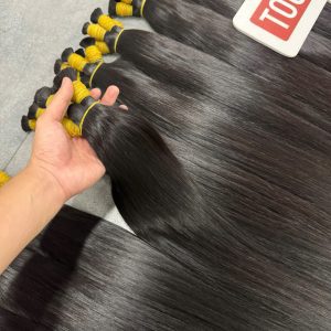 Tóc Nối Chùm 60cm – Tóc Thật 100% Dài Ngang Hông