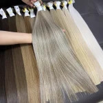 Tóc Nối Chùm Màu Nâu Tây – Tóc Thật 100%, Đủ Độ Dài 40–70cm