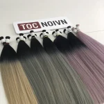 Tóc Nối Chùm Balayage – Tóc Thật 100%, Chuyển Màu Tự Nhiên, 40-70cm