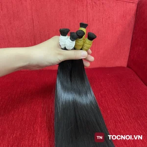Tóc Nối Chùm 67g – Tóc Thật 100% Tự Nhiên, Dày Mượt, Đủ Độ Dài 40–70cm