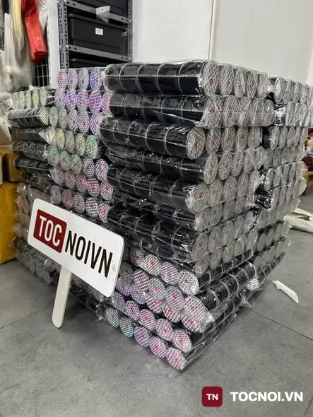 Chun Nối Tóc (Chỉ Dệt Tóc) Co Giãn – Cuộn 50m, 3 Màu Đen/Nâu/Trắng