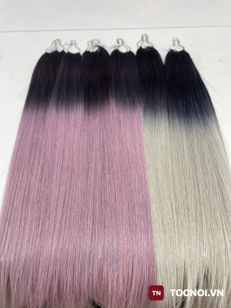 Tóc nối lông vũ 9D balayage