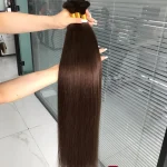 Tóc Nối Chùm Màu Nâu Tây – Tóc Thật 100%, Đủ Độ Dài 40–70cm