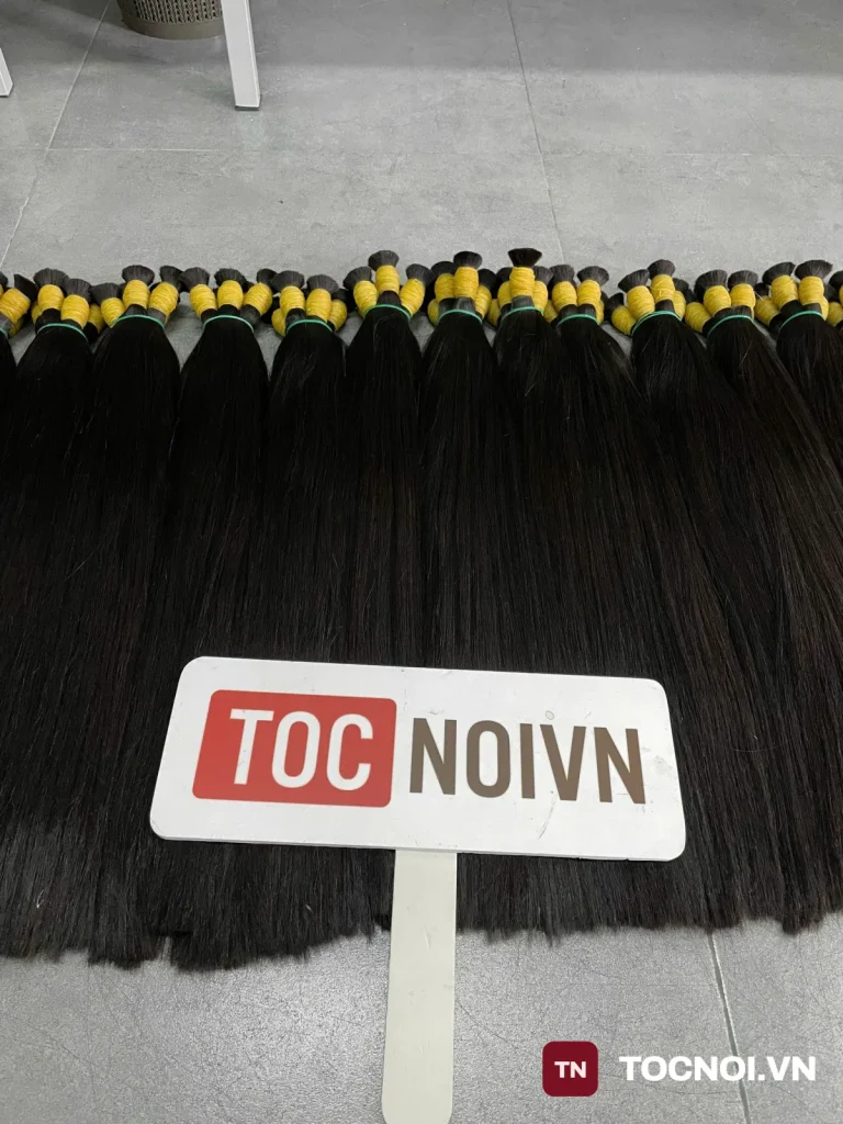 Tóc nối chùm 50cm tóc thật ngang lưng