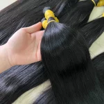 Tóc Nối Chùm 100g – Tóc Thật 100% Tự Nhiên, Dày Mượt, Đủ Độ Dài 40–70cm