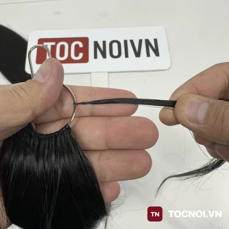 Tóc Nối Lông Vũ 9D 60cm – Tóc Thật 100% Dài Bồng Bềnh