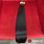 Tóc Nối Chùm 67g – Tóc Thật 100% Tự Nhiên, Dày Mượt, Đủ Độ Dài 40–70cm